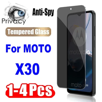 1-4Pcs Osobných Ochranných Tvrdeného Skla pre Motorola Moto X30 Anti-Spy Obrazovky Chrániče Filmy Sklo