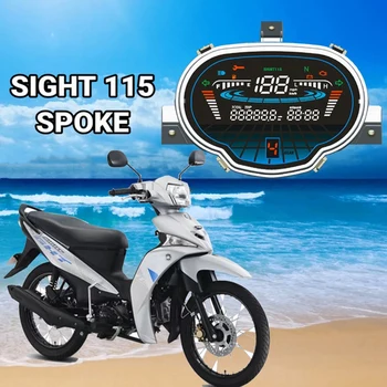 1 Ks Motocykel Digitálny Nástroj Tachometer Rýchlomer Počítadlo Kilometrov Za Yamaha Pohľad 115/Crypton Fi 114