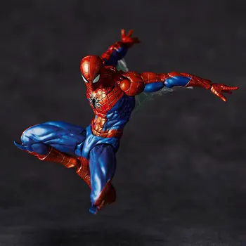 16 cm Marvel Spider-Man Peter Parker Akcie Obrázok Revoltech Úžasné Jamaguči Spiderman 2.0 Zber figúrky, anime hračky