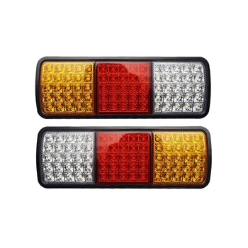 2 ks 12V 75 LED Vodotesný zadné svetlá pre nákladné Vozidlo RV Van Autobus prípojného vozidla Osvetlenie, Indikátor Signálu Brzda Stop Reverz Svetlá