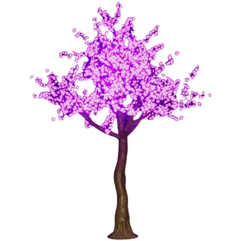 3M Výška LED Čerešňový Kvet Stromu Svetlo Svetlá na Vianočný stromček 110/220VAC Rainproof Domov, Záhradné dekorácie, doplnky.