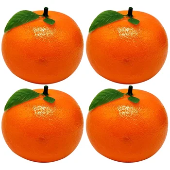 4pcs Umelé Pomaranče Simulácia Mandarin Umelé Ovocie Ovocie Fotografie Prop Fidget Zmyslové Hračky