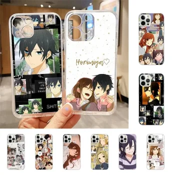 Anime Horimiya Telefón Puzdro Pre Iphone 7 8 Plus X Xr Xs 11 12 13 15 Mini Mobilné Telefóny Iphone 14 Pro Max Prípade