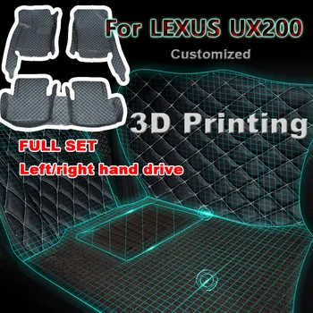 Auto podlahové rohože pre LEXUS UX200 260h 2019 2020 Vlastné auto nohy Podložky automobilový koberec kryt