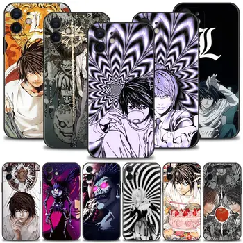 Death Note Light Yagami Míša Amane Ryuk puzdro Pre iPhone 15 14 13 12 11 Pro Max 13 12 Mini XS Max XR X 7 8 Plus Kryt Plášťa