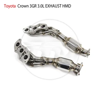 HMD Nerezový Výfukový Systém plniaci Výkon je Vhodné pre Toyota Crown 3GR 3.0 Auto Ventil Šál
