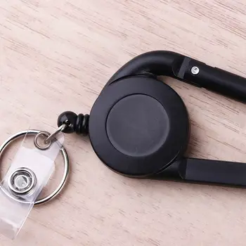 ID ozdobná šnúrka na uniforme Stiahnuteľné aplikácie Keychain Nástroj Kancelárske potreby Vytiahnuť Odznak Cievky Klip Krúžok Klipy Keychain Odznak Držiteľ Klip