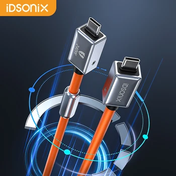 iDsonix 240W Typ C Kábel 48V 5A USB Rýchle Nabíjanie Kábel 4K@60HZ Audio Adaptér Line 20Gbps USB 3.2 Dátový Kábel pre Samsung Xiao