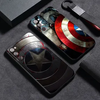 Kapitán Amerika Marvel Prípade Kryt pre Samsung Galaxy s rezacím zariadením S10 S21 Plus S22 Ultra S9 S10e S8 S7 S20 FE 5G S21Ultra Matný TPU Mäkké cppa