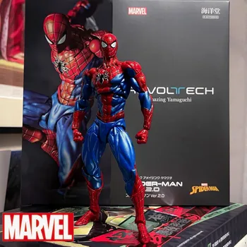 Na Sklade Originálne Kaiyodo Spider-man 2.0 Revoltech Úžasné Jamaguči 16 cm Mk4 Peter Parker Akcia Zberu Údaje Model Hračky