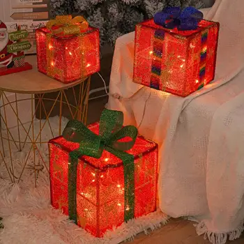 Obchod Dekorácie na Vianoce Vianočné Osvetlenie Darčeka Slávnostné Vianočné Darčekovej krabičke, Dekorácie, Darčeky s pre Vnútorné