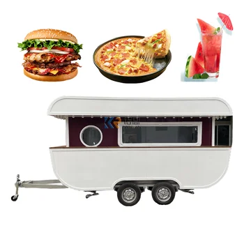 OEM Rýchly Čln Typ Potravín Košíka Trailer Ice Cream Predajné Van Prispôsobené Hot Dog Kávy Potravín Kiosk s CE BODKA