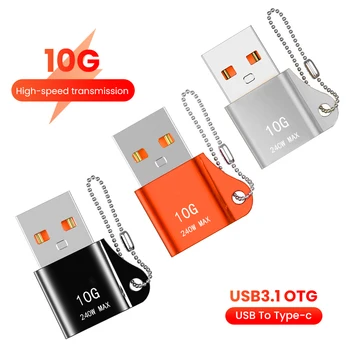 OLAF 10Gbps USB 3.1 OTG USB A-Typ C Adaptér Pre PC, Notebooku Huawei Samsung Xiao USB Samec na USB C Ženské Konvertor