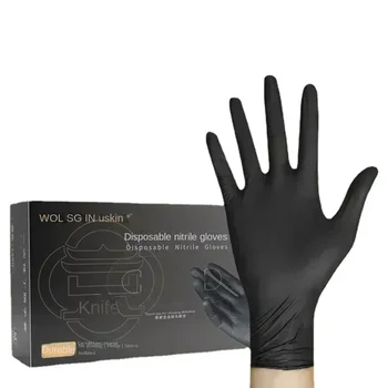 plastové rukavice guantes de nitrito jednorazové glooves rukavice disposible guantes desechables gumové rukavice Číne