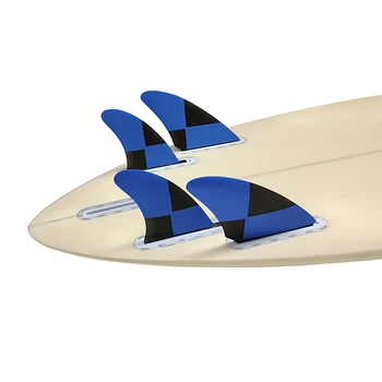 Quad Quilhas UPSURF BUDÚCNOSTI Honeycomb Surf Fin Thruster Jednej Karty Kostra Výkon Core Krátky Rada Fin, Vodné športy