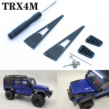 TRX4M Lezenie Auta, Kapota Dekoratívny Kryt Protišmykové Platne Vzduchu pre 1/18 RC Crawler Auto Traxxas TRX4-M Obranca D90 D110 Upgrade