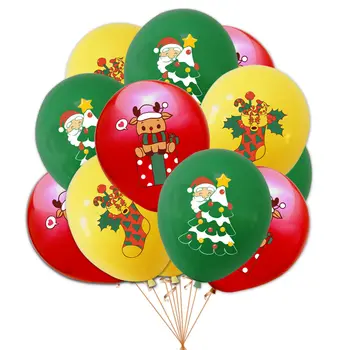 Vianočné Dekorácie Balón, Santa Claus, Vianočný Stromček, Darčeky, Elk Balón, Veselé Vianočné Party, 10Pcs